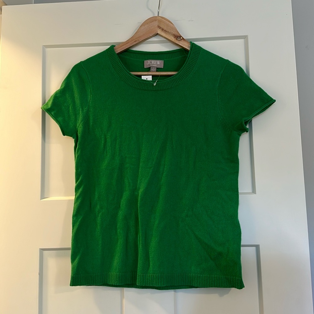 J.Crew cashmere short sleeved sweater
